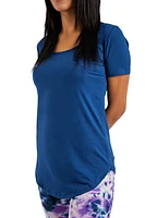 Black - Short Sleeve Tunic Top