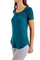 Black - Short Sleeve Tunic Top