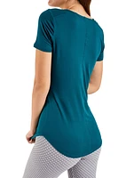 Black - Short Sleeve Tunic Top