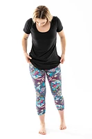 Flowery Gray - Capris