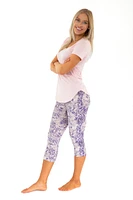 Purple Print - Capris