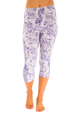 Purple Print - Capris