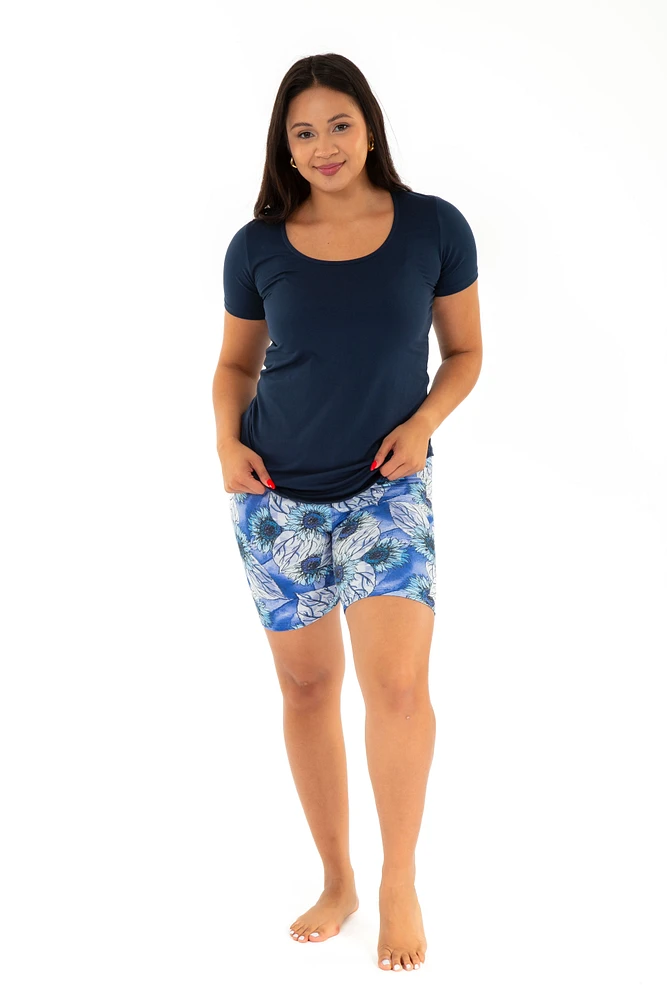 Blue Daisies - Shorts