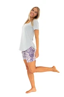 Purple Print - Shorts