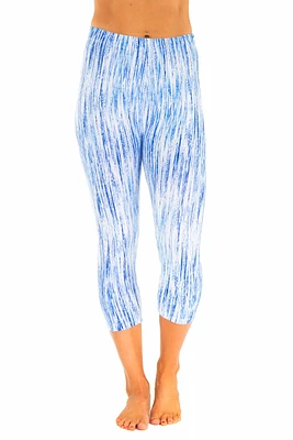Lines Blue - Capris