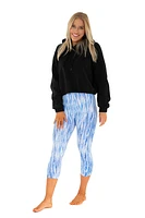 Lines Blue - Capris