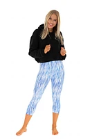 Lines Blue - Capris