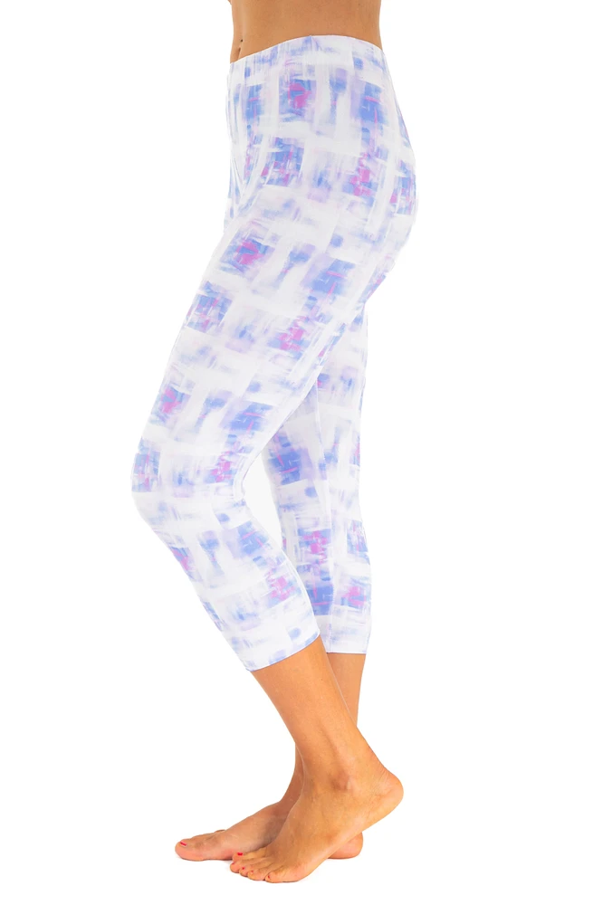 Blue & Pink Colored - Capris