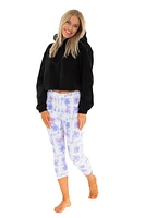 Blue & Pink Colored - Capris