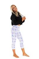 Blue & Pink Colored - Capris
