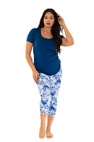 Soft Navy Dye - Capris