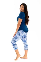 Soft Navy Dye - Capris