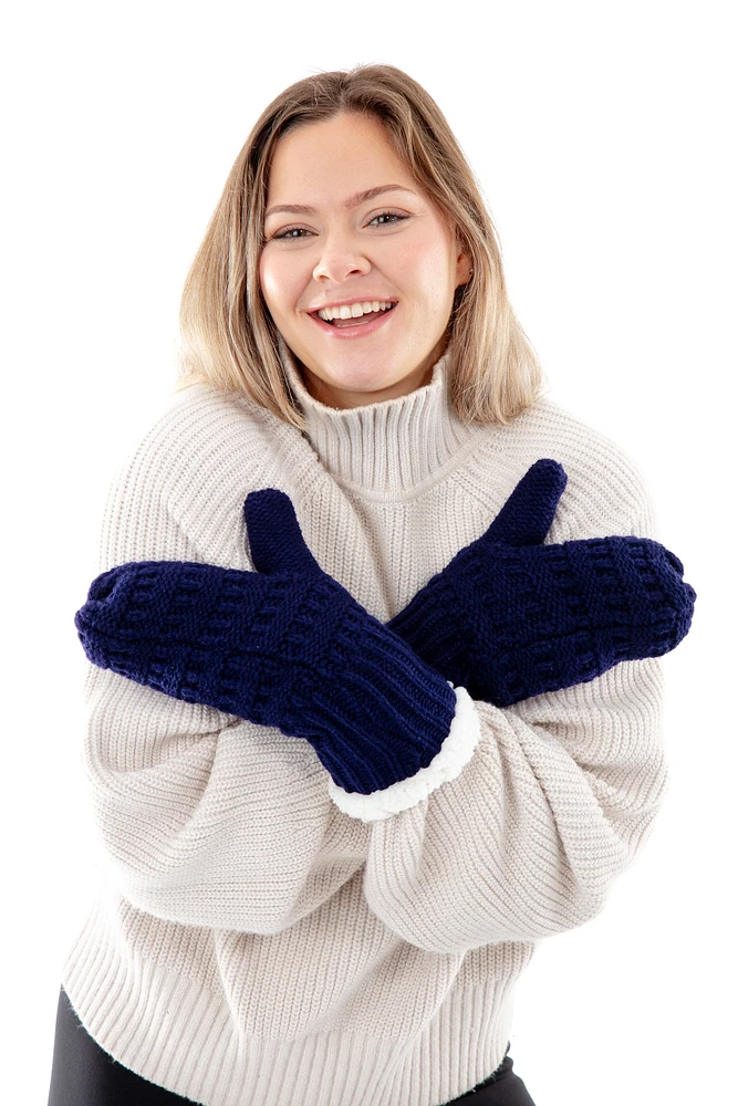 Pink - Cozy Lined Mittens