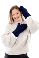 Pink - Cozy Lined Mittens