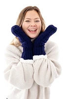 Pink - Cozy Lined Mittens