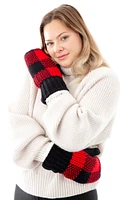 Black & Red - Cozy Lined Mittens
