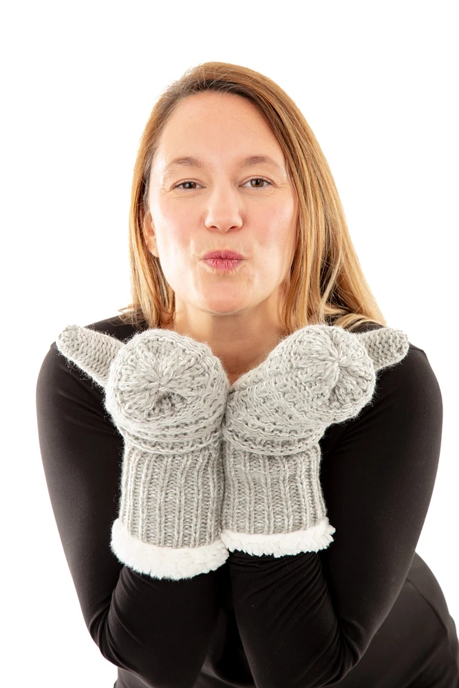 Pink - Cozy Lined Mittens