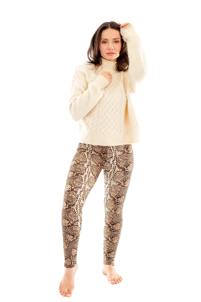Brown Snake - Cozy Lined