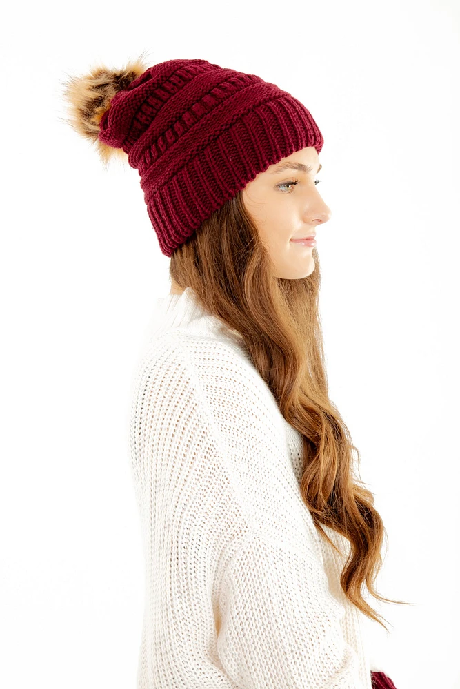Burgundy - Cozy Slouchy Beanie