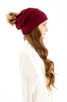Burgundy - Cozy Slouchy Beanie