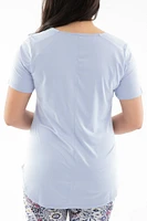 Lavender - Short Sleeve Tunic Top