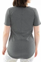 Black - Short Sleeve Tunic Top