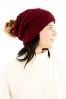 Burgundy - Cozy Slouchy Beanie