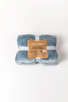 Bluish Grey - Sherpa Blanket