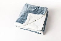 Bluish Grey - Sherpa Blanket