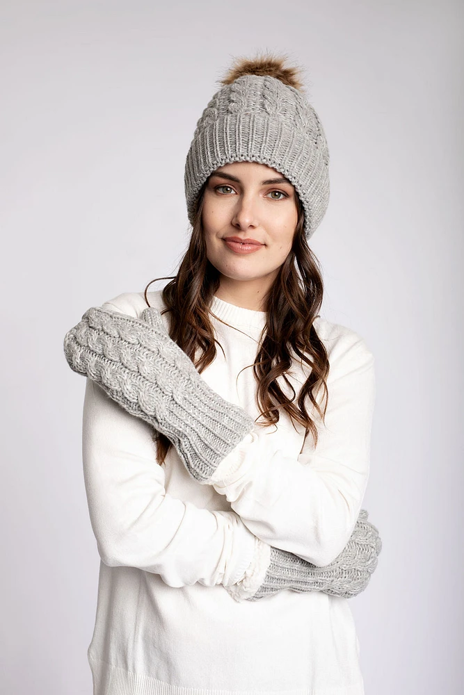 Pink - Cozy Lined Mittens