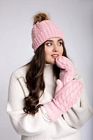 Pink - Cozy Lined Mittens