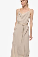 Long dress with thin straps