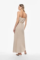 Long dress with thin straps