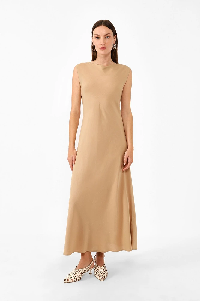 Boat-Neck Dress