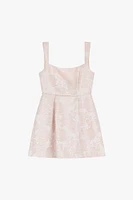 Mini Metallic Floral Dress