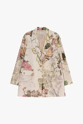 Floral Print Blazer