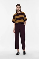 Cropped Pleated Trousers