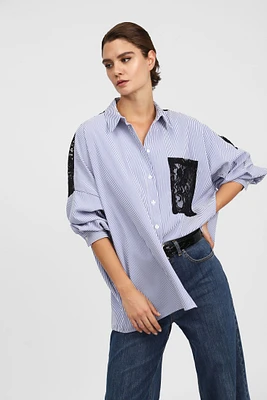 Striped Lace Shirt