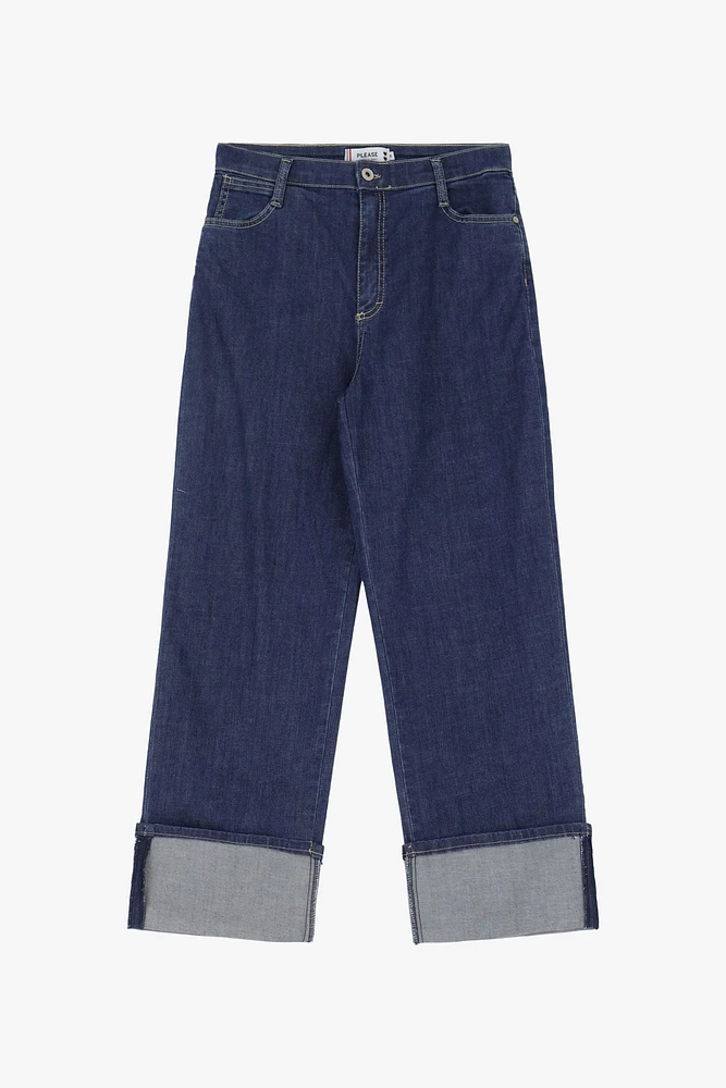 Cropped Wide Leg Jeans