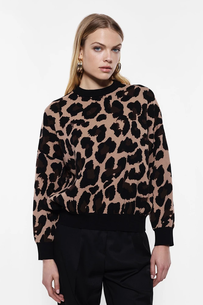 Animal Print Sweater