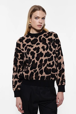 Animal Print Sweater