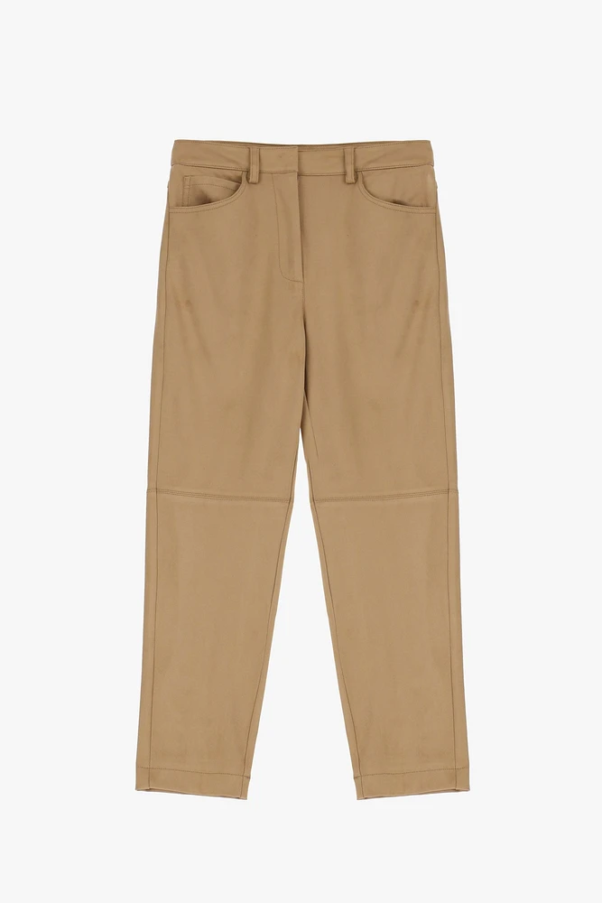 Suede Effect Trousers