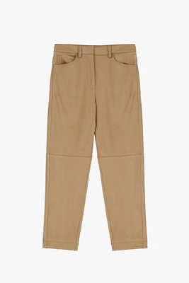 Suede Effect Trousers