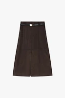 Suede Effect Skirt