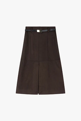 Suede Effect Skirt