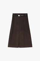 Suede Effect Skirt