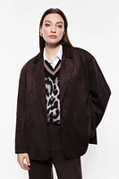 Blazer effet daim