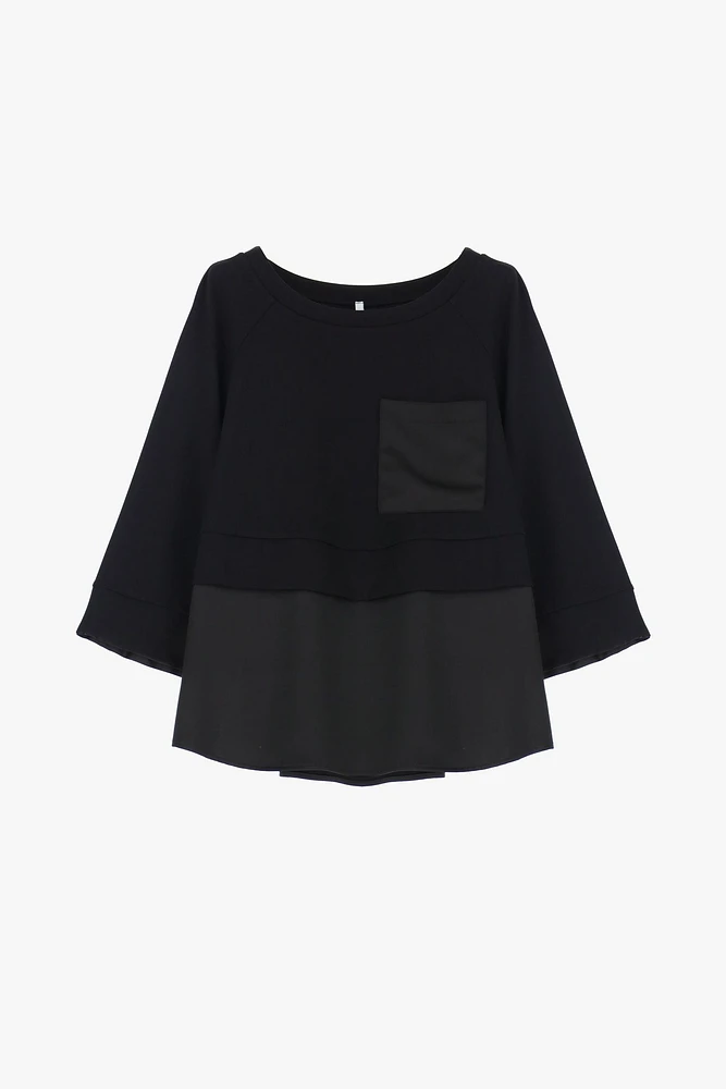 Dual Fabric Top