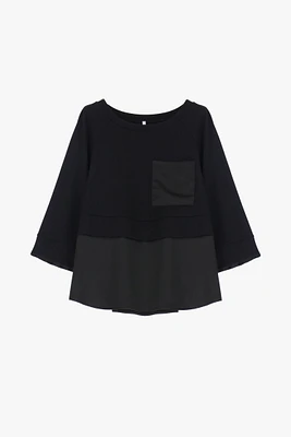 Dual Fabric Top
