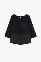 Dual Fabric Top
